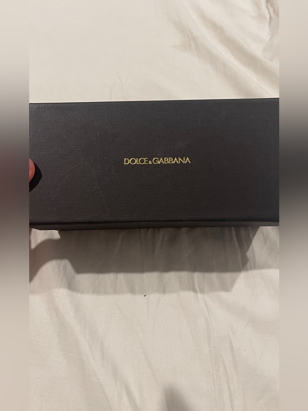 Dolce & Gabbana Black Box with Gold Logo Text